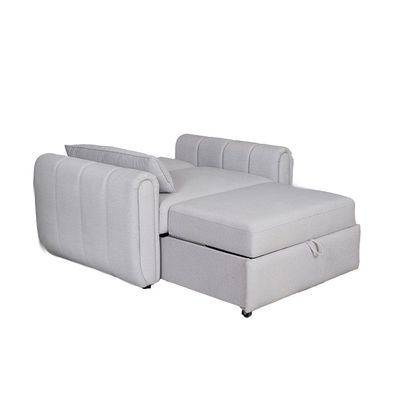 Arce 1-Seater Fabric Sofa Bed - Light Grey - With 2-Year Warranty