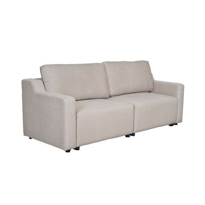 Rendor 2-Seater Fabric Sofabed - Light Grey - With 2-Year Warranty