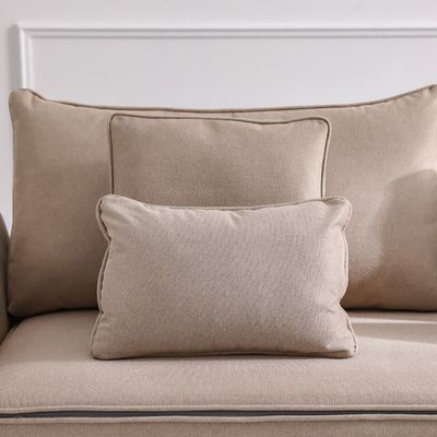 Zaden 3-Seater Fabric Sofa Bed - Beige - With 2-Year Warranty