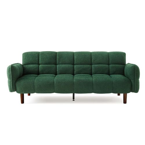 Dimitri 3 Seater Fabric Sofabed - Emerald Green