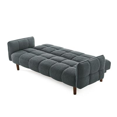Dimitri 3-Seater Fabric Sofa Bed - Grey - With 2-Year Warranty