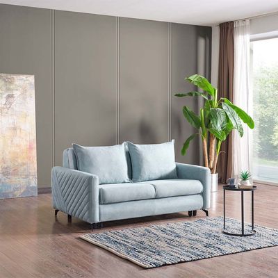 Piccolo 2 SeaterFabric Sofa Bed - Mint