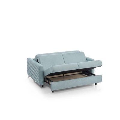 Piccolo 2-Seater Fabric Sofa Bed - Mint - With 2-Year Warranty