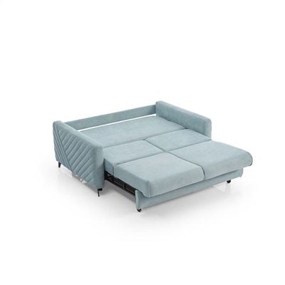 Piccolo 2-Seater Fabric Sofa Bed - Mint - With 2-Year Warranty