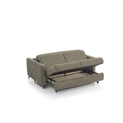 Piccolo 2-Seater Fabric Sofa Bed - Green - With 2-Year Warranty