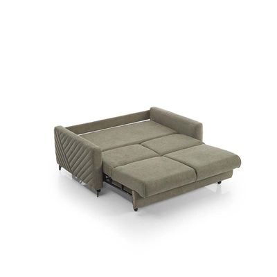 Piccolo 2-Seater Fabric Sofa Bed - Green - With 2-Year Warranty