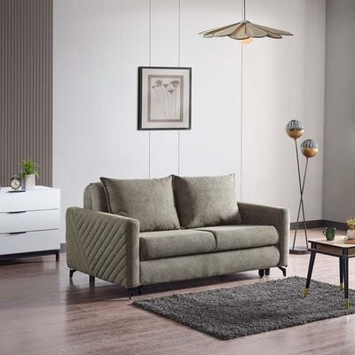 Piccolo 2-Seater Fabric Sofa Bed - Green - With 2-Year Warranty