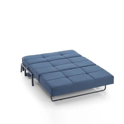 Gibson 2-Seater Love Fabric Sofa Bed - Navy Blue - With 2-Year Warranty