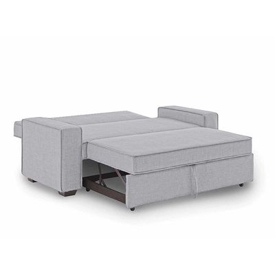 Lianna Sofa Bed With Pull-Out Bed And Folding Back - Light Grey