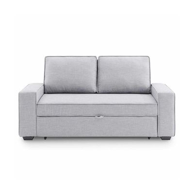 Lianna Sofa Bed With Pull-Out Bed And Folding Back - Light Grey