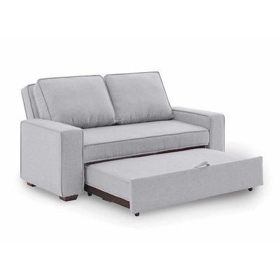 Lianna Sofa Bed With Pull-Out Bed And Folding Back - Light Grey