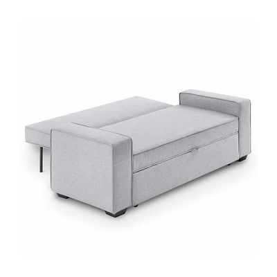 Lianna Sofa Bed With Pull-Out Bed And Folding Back - Light Grey