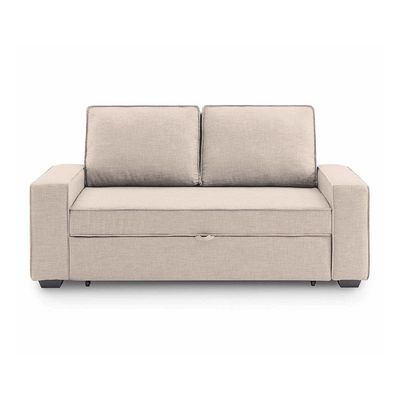 Lianna Sofa Bed With Pull-Out Bed And Folding Back - Beige