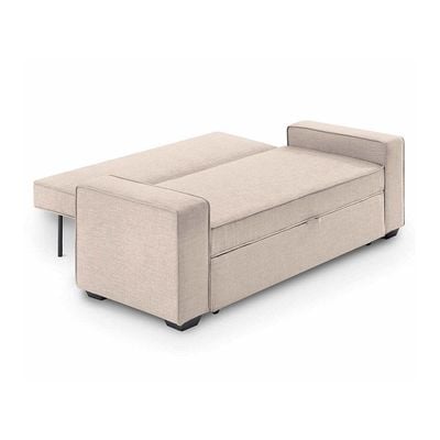 Lianna Sofa Bed With Pull-Out Bed And Folding Back - Beige