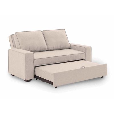 Lianna Sofa Bed With Pull-Out Bed And Folding Back - Beige