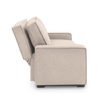 Lianna Sofa Bed With Pull-Out Bed And Folding Back - Beige