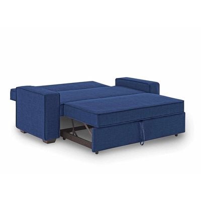 Lianna Sofa Bed With Pull-Out Bed And Folding Back - Blue