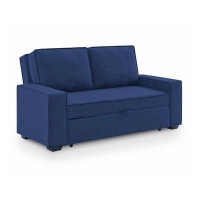 Lianna Sofa Bed With Pull-Out Bed And Folding Back - Blue