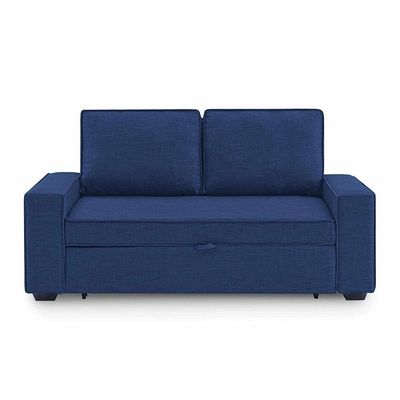 Lianna Sofa Bed With Pull-Out Bed And Folding Back - Blue