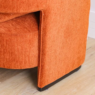 Annete 1-Seater Fabric Sofa - Orange - With 2-Year Warranty