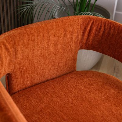 Annete 1-Seater Fabric Sofa - Orange - With 2-Year Warranty