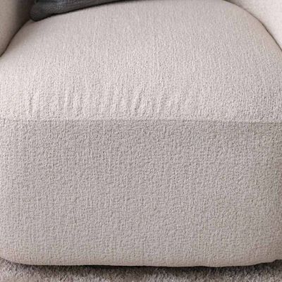 Carwin  1 Seater Fabric Sofa w/ Swivel -  Beige