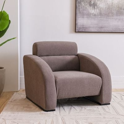 Nimera 1-Seater Fabric Sofa - Beige - With 2-Year Warranty