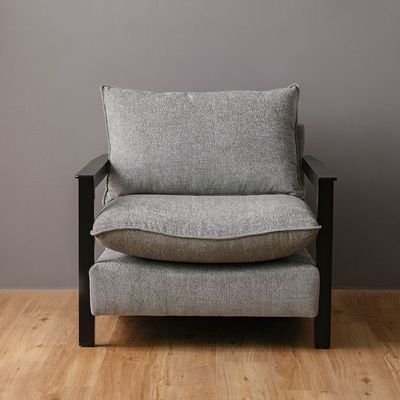 Tanza 1 Seater Fabric Sofa - Grey