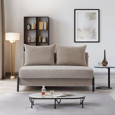 Jameson 2 Seater Fabric Sofa Bed - Beige Jameson 2 Seater Fabric Sofa Bed - Beige