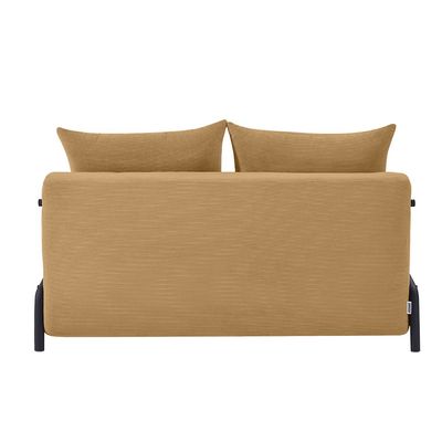 Jameson 2 Seater Fabric Sofa Bed - Caramel
