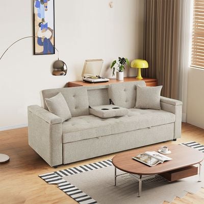Niana Fabric Sofa Bed - Beige Niana Fabric Sofa Bed - Beige