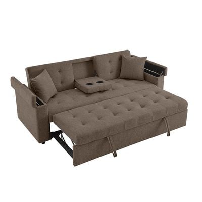Niana Fabric Sofa Bed - Brown