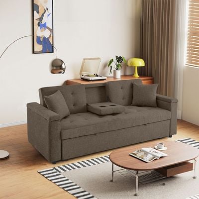 Niana Fabric Sofa Bed - Brown Niana Fabric Sofa Bed - Brown