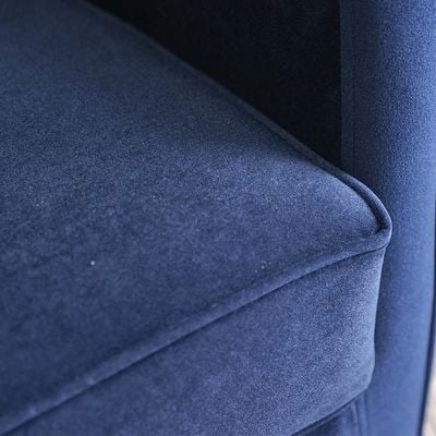 Monza 1 Seater Fabric Sofa - Navy Blue