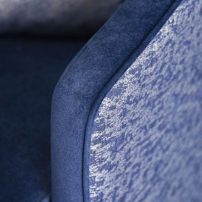 Monza 1 Seater Fabric Sofa - Navy Blue