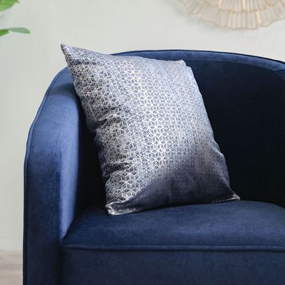 Monza 1 Seater Fabric Sofa - Navy Blue