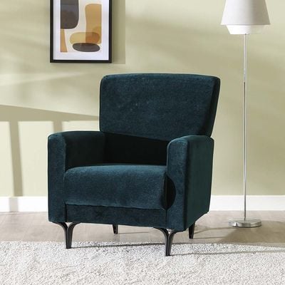 أريكة قماشية من مقعد من هاريس - أخضر مزرق