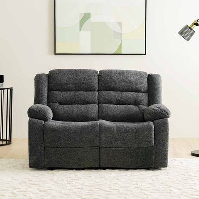 Allende 2 Seater Fabric Motion Recliner - Smoke Grey