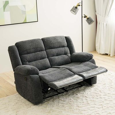 Allende 2 Seater Fabric Motion Recliner - Smoke Grey