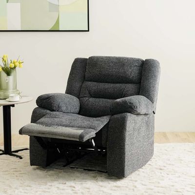 Allende 3+2+1 Seater Fabric Motion Recliner Set - Smoke Grey