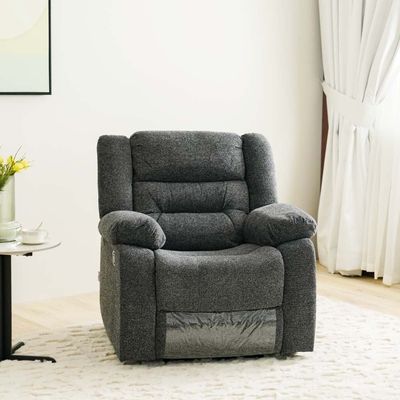 Allende 3+2+1 Seater Fabric Motion Recliner Set - Smoke Grey