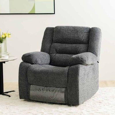 Allende 3+2+1 Seater Fabric Motion Recliner Set - Smoke Grey