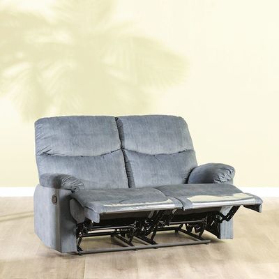 Baltimore 2 Seater Fabric Motion Recliner - Navy