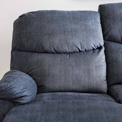 Baltimore 2 Seater Fabric Motion Recliner - Navy