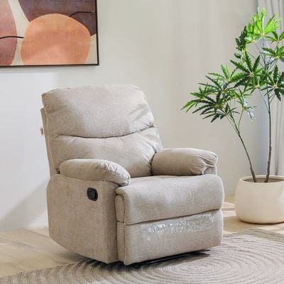 Baltimore 1 Seater Fabric Motion Recliner - Camel
