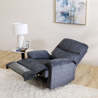 Baltimore 1 Seater Fabric Motion Recliner - Navy