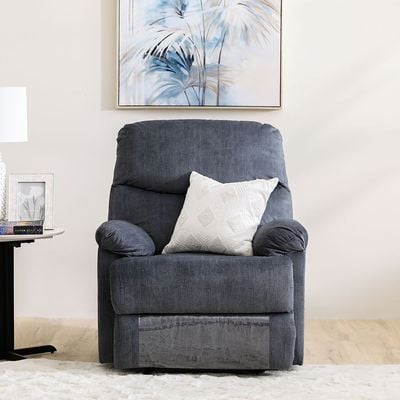 Baltimore 1 Seater Fabric Motion Recliner - Navy