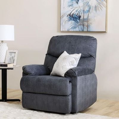 Baltimore 1 Seater Fabric Motion Recliner - Navy