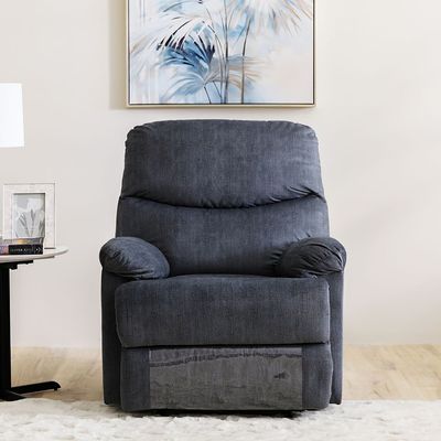 Baltimore 1 Seater Fabric Motion Recliner - Navy