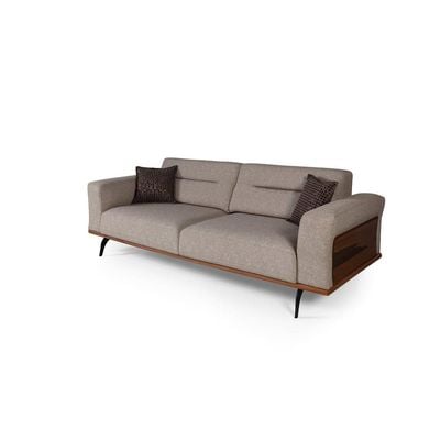 Asya 3-Seater Fabric Sofa